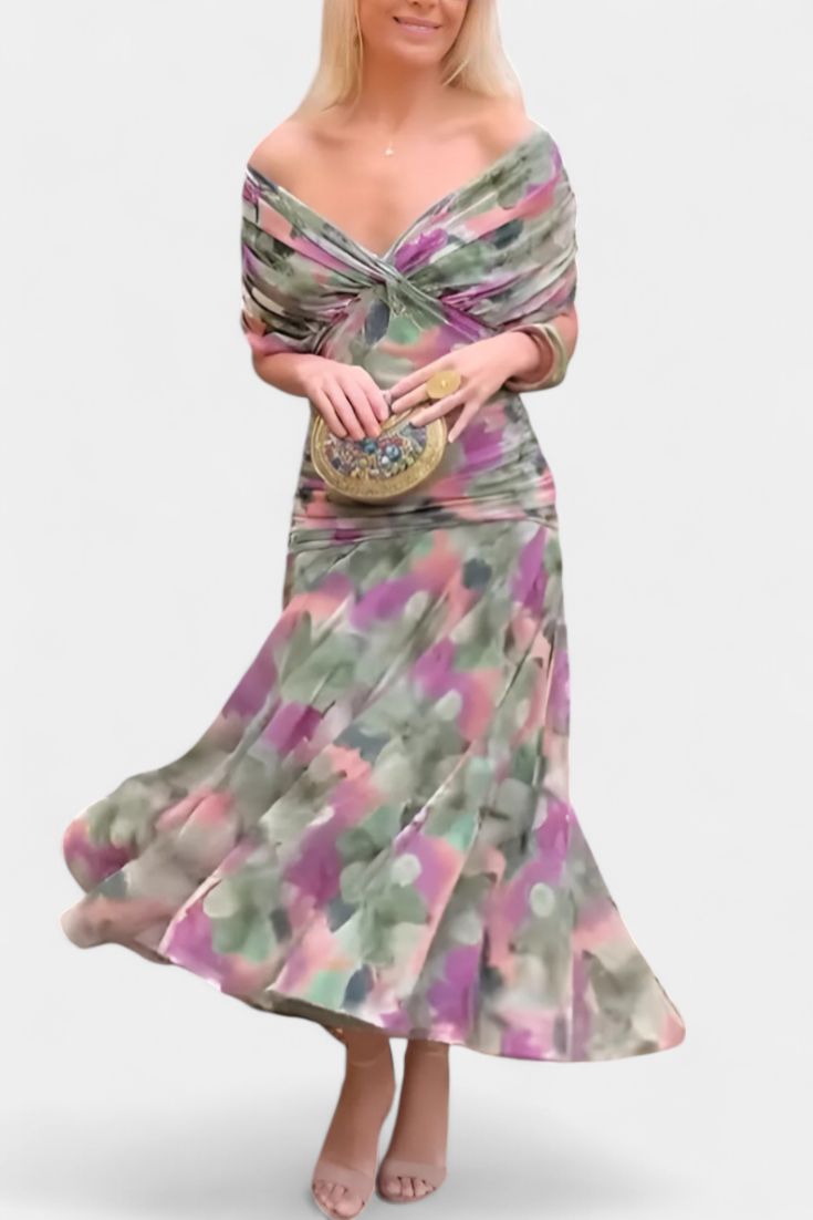 LOWENNA | ABITO ELEGANTE A SPALLE SCOPERTE