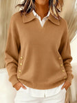 Erminia | Maglione Polo con Bottoni