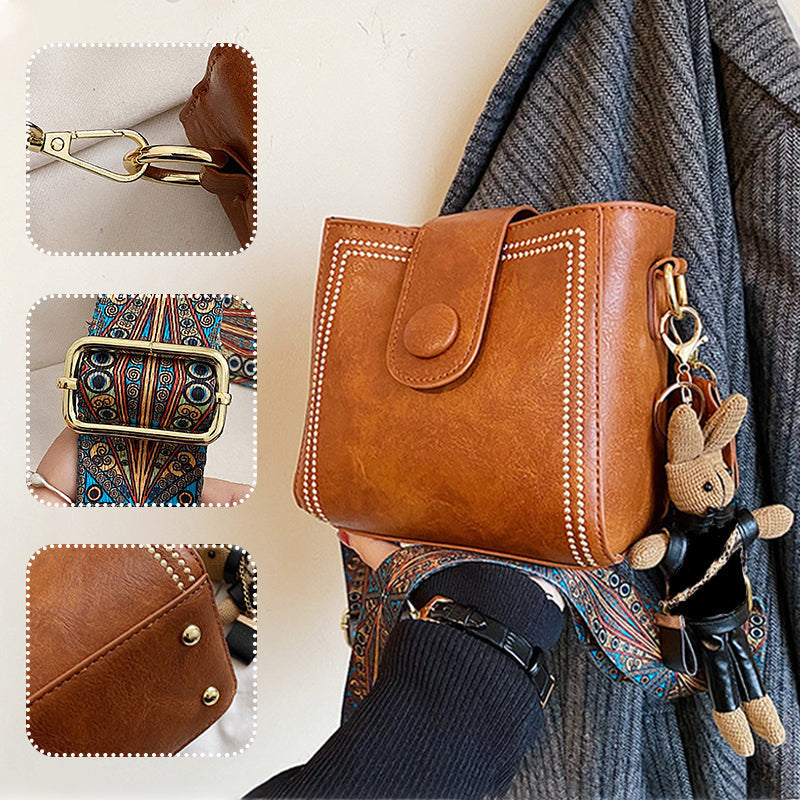 ETHEL | BORSA A SPALLA VINTAGE CON TRACOLLA REGOLABILE