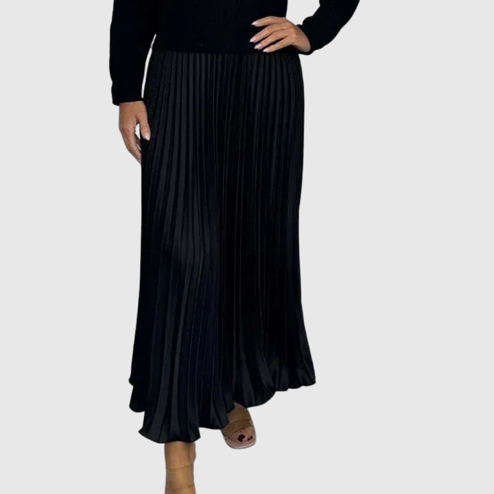 ALARICE | ABITO MAXI CON MAGLIA E GONNA PLISSETTATA