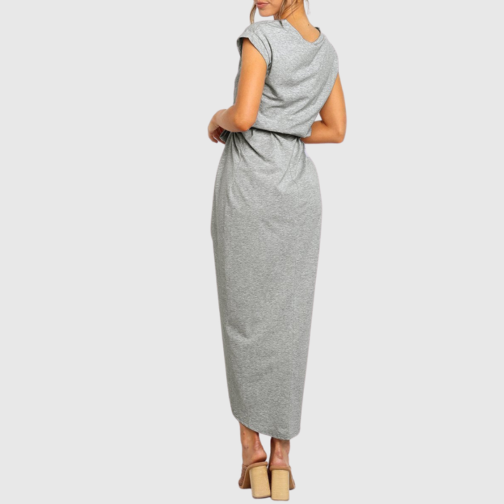 MAELIS | ABITO MIDI CASUAL CON CINTURA