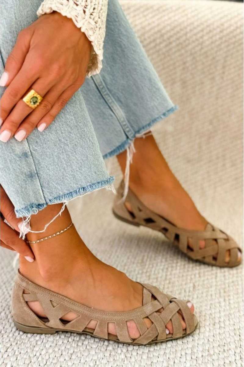 Veneziani - sandali estivi intrecciati da donna