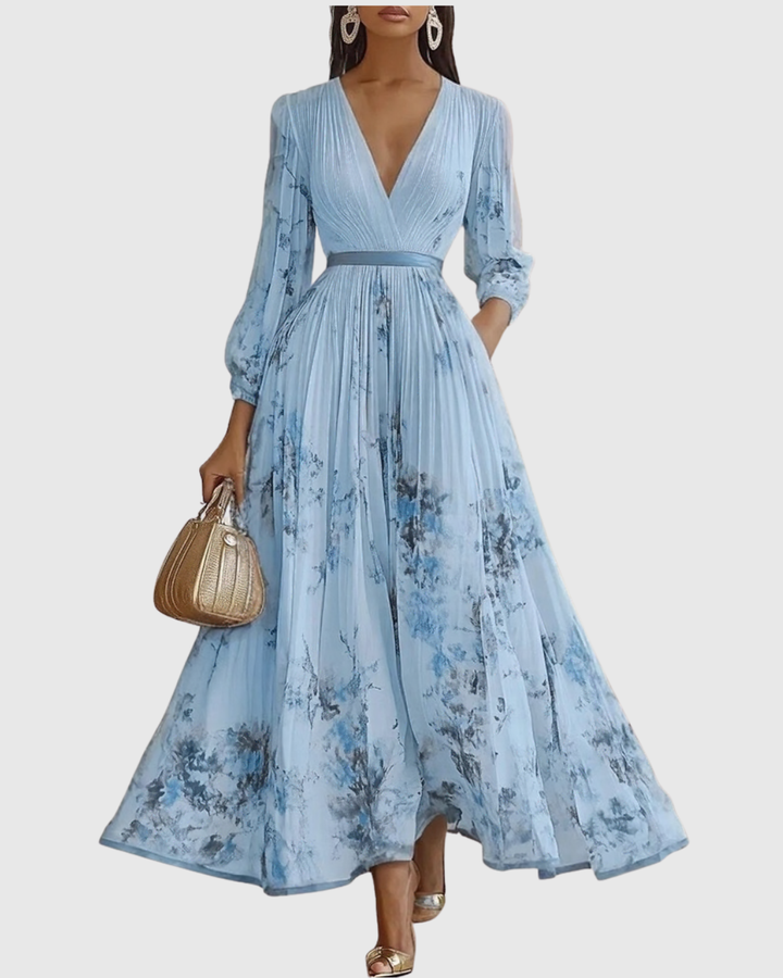 Abito maxi plissettato Rowella da donna - Maria Milano