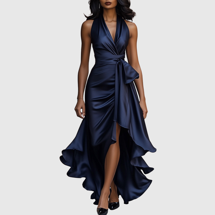 AMELYA | ABITO MAXI DA SERA IN RASO