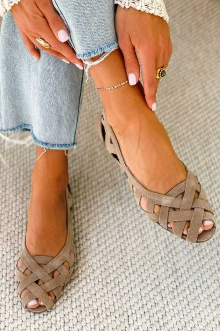 Veneziani - sandali estivi intrecciati da donna