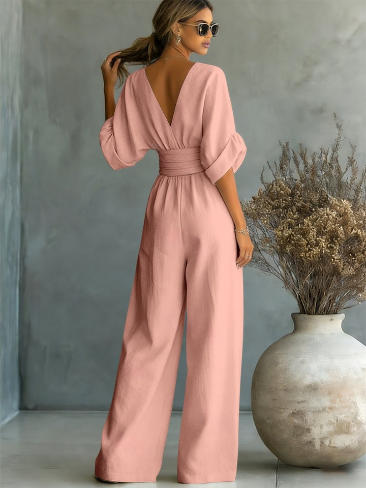 Sofia | Tuta elegante con scollo a V