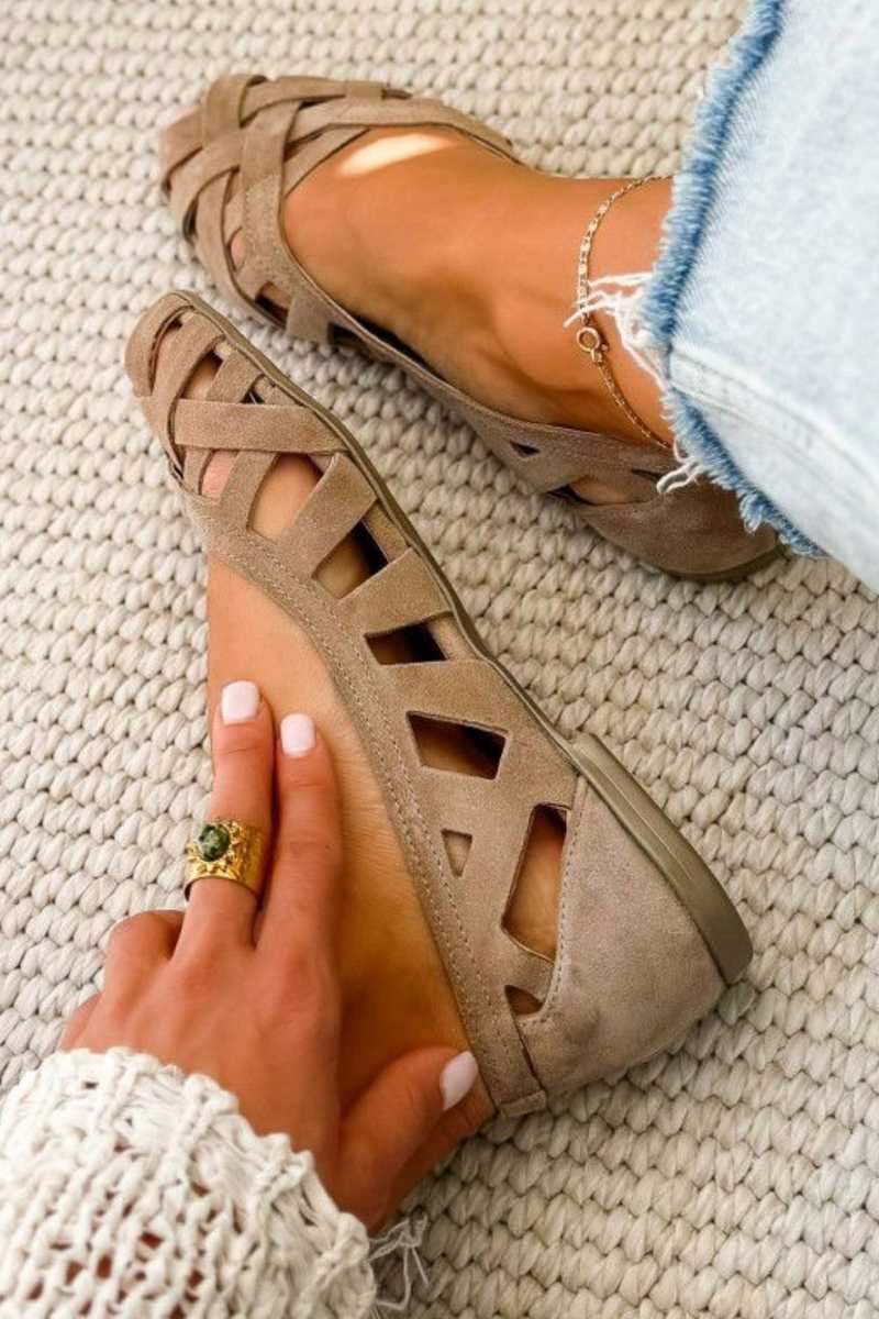 Veneziani - sandali estivi intrecciati da donna