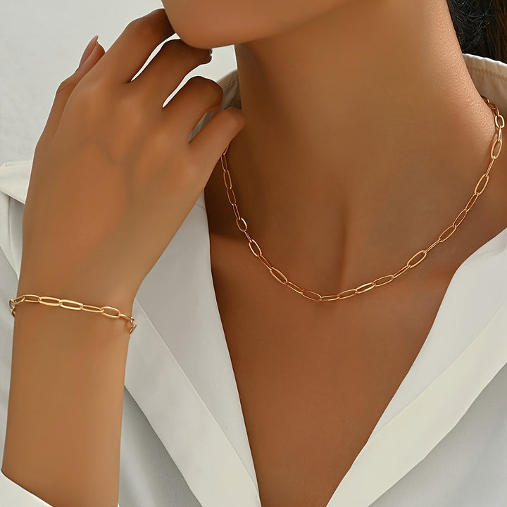 Set collana e bracciale classico