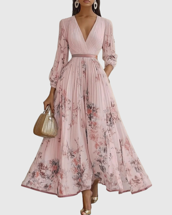 Abito maxi plissettato Rowella da donna - Maria Milano