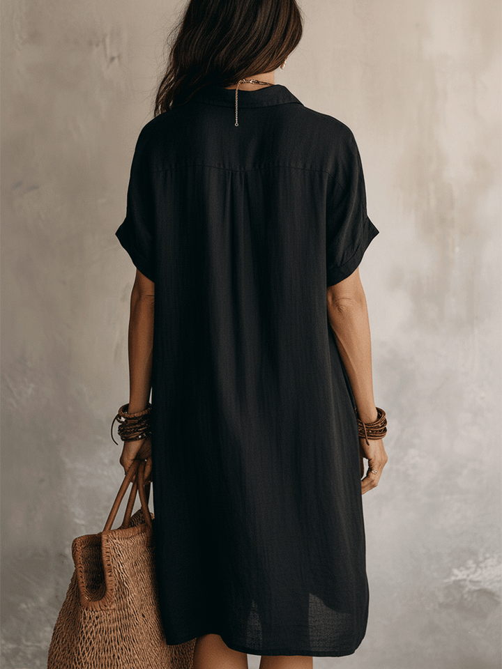 Moderno Boho | Vestito Midi in Lino Senza Sforzo