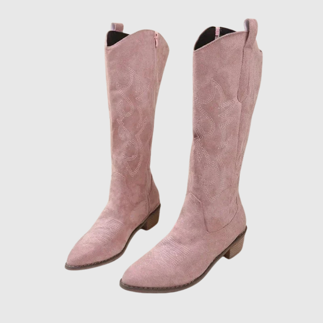 Valenne - stivali western da donna con ricami - Maria Milano