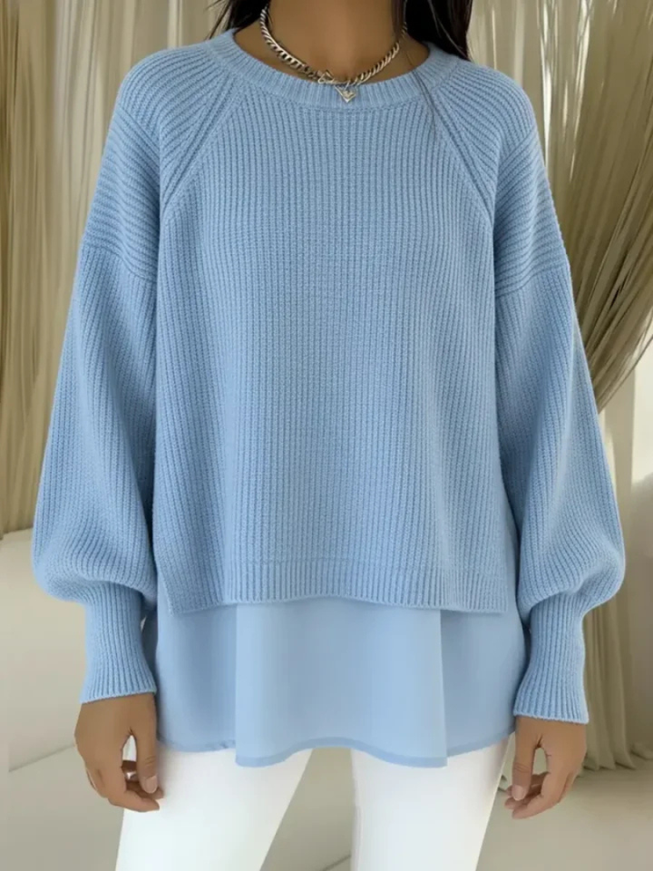 Clelia | Maglione Elegante Effetto Due Pezzi