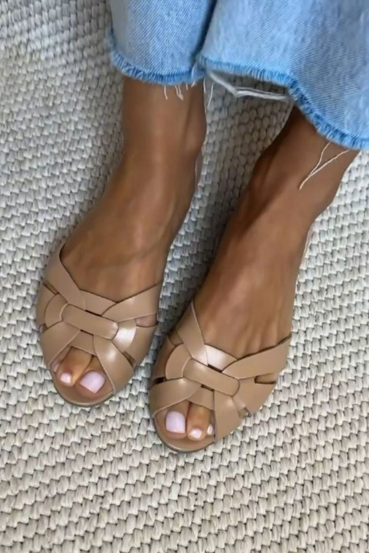 Serafina - sandali estivi intrecciati da donna