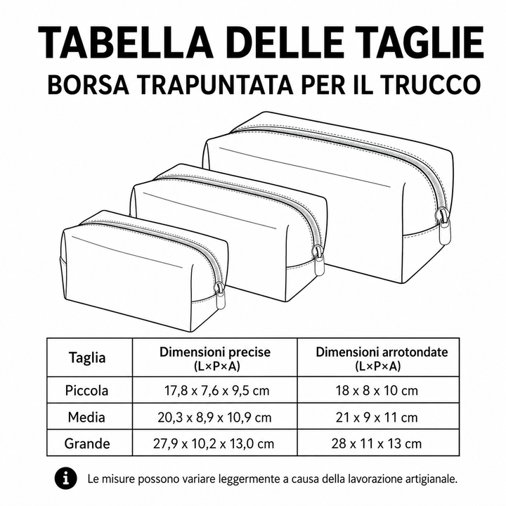Borsa per Trucco Morbida e Trapuntata NCU0PT9342