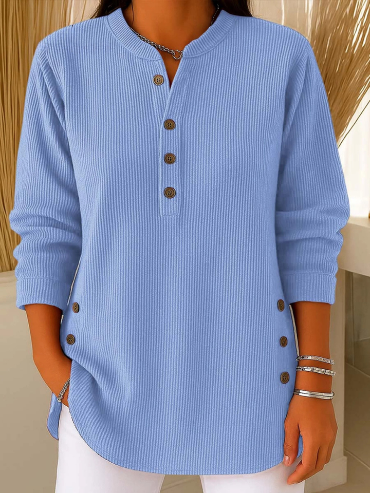 Nives | Tunica Henley Lunga con Bottoni