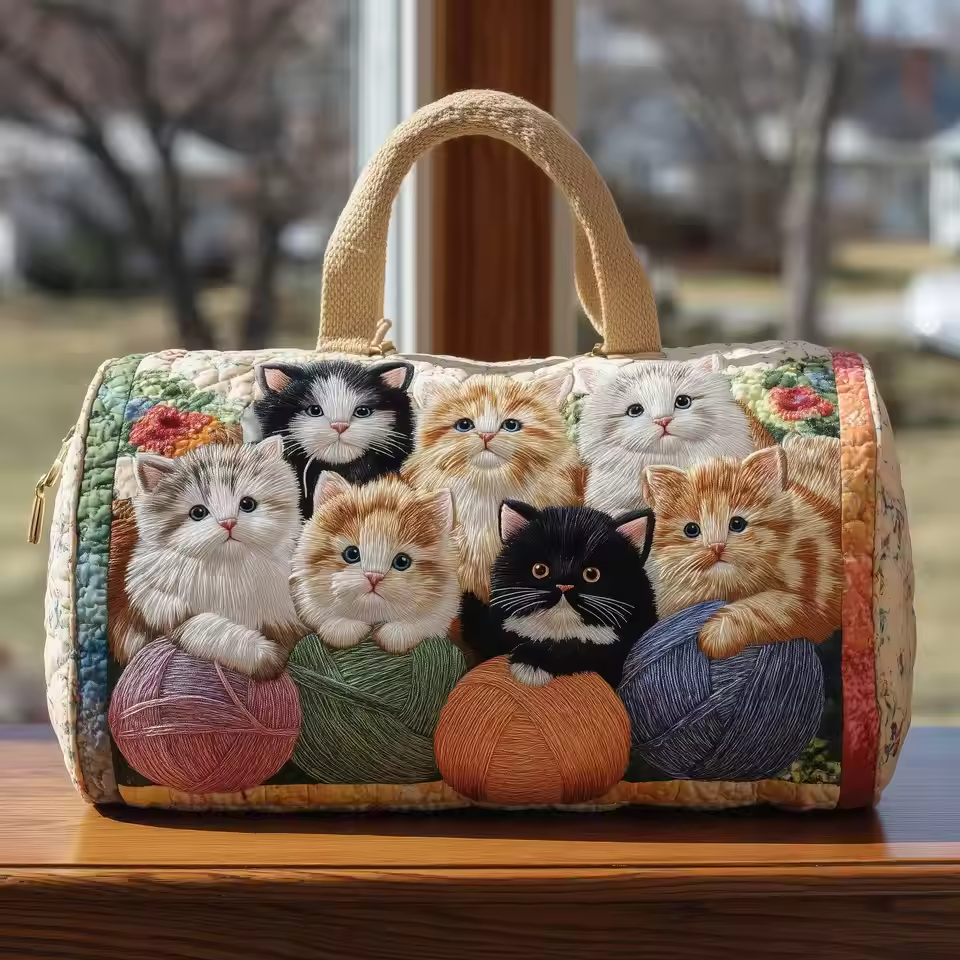 Borsa da viaggio morbida fatta a mano - Benedetta
