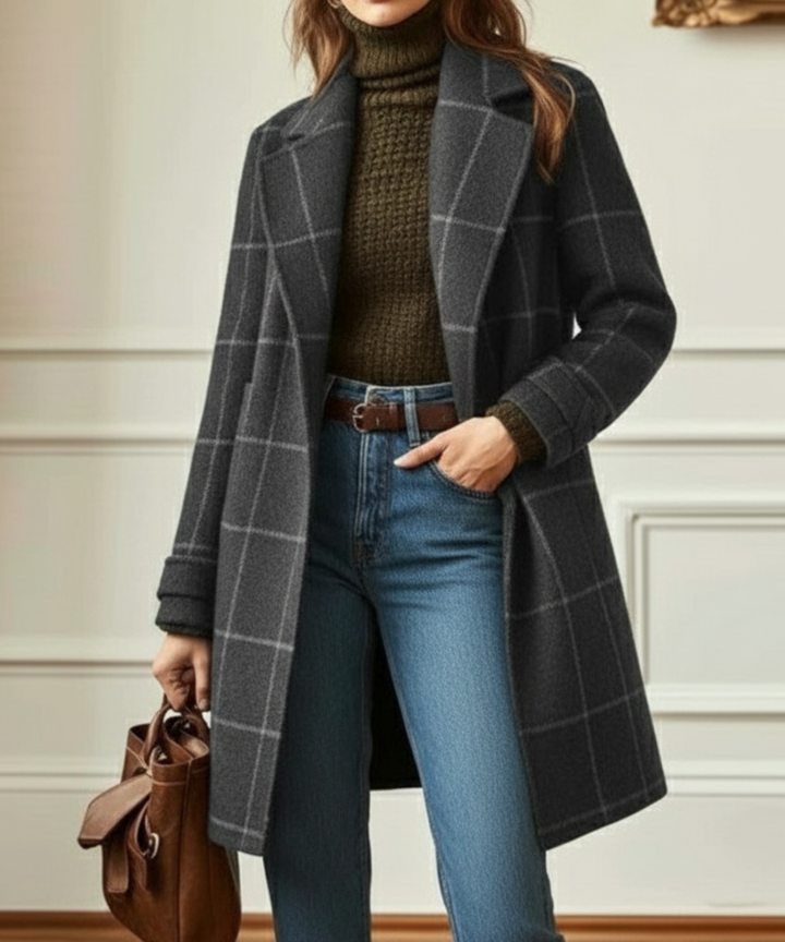 Edith | Cappotto a Quadri