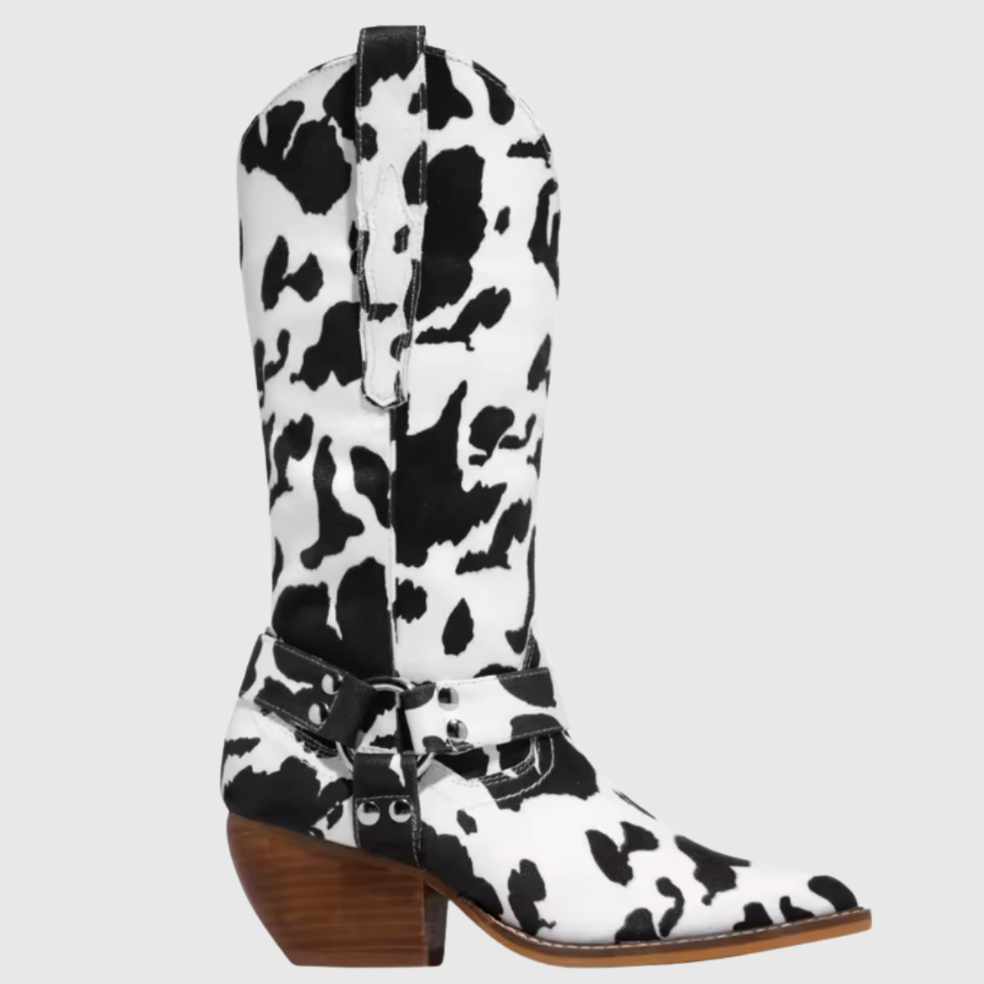 Fiorenne - stivali cowboy da donna con stampa animalier - Maria Milano