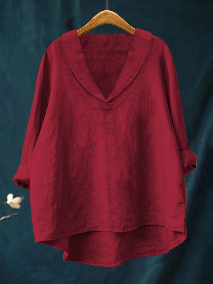 MARCELINE | BLUSA CON SCOLLO A V