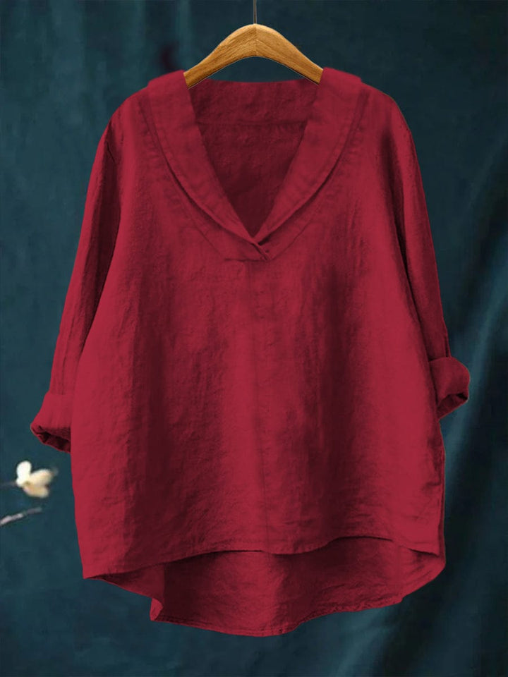 MARCELINE | BLUSA CON SCOLLO A V