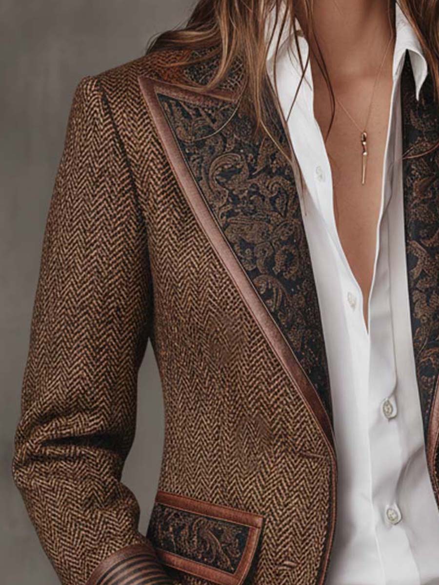Arabella | Blazer spigato a pannelli da donna - vista 5