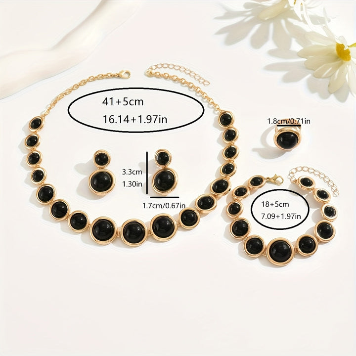 Set di gioielli retrò 4 pezzi