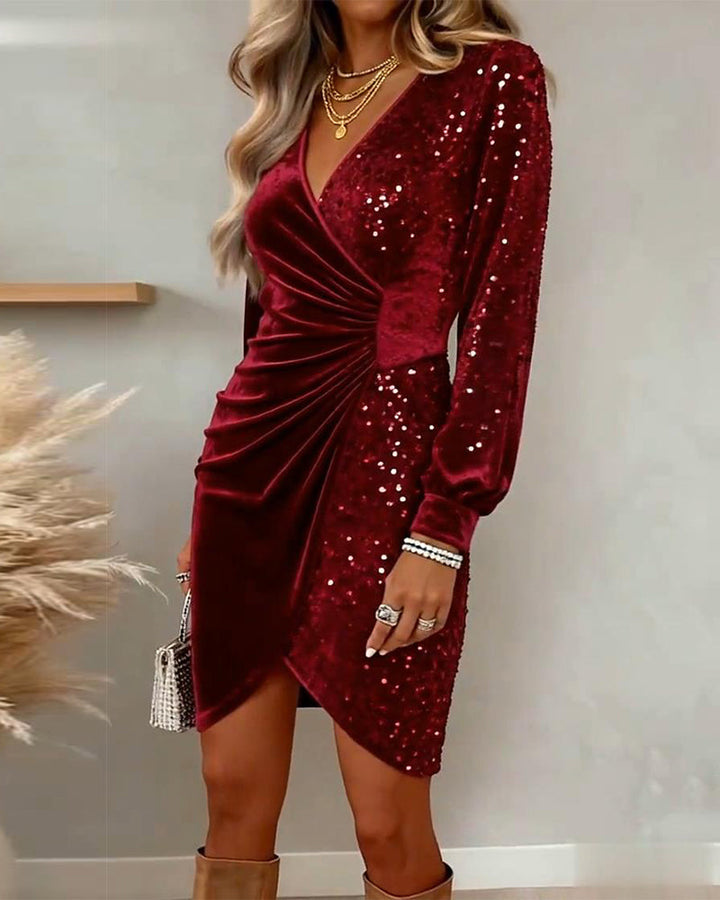 Briar | Abito Midi Luminoso con Scollo a V