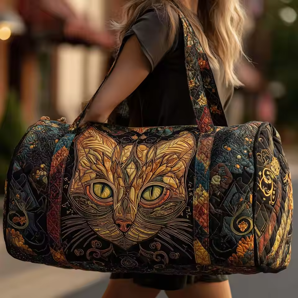 Borsa da viaggio morbida fatta a mano - Ambra