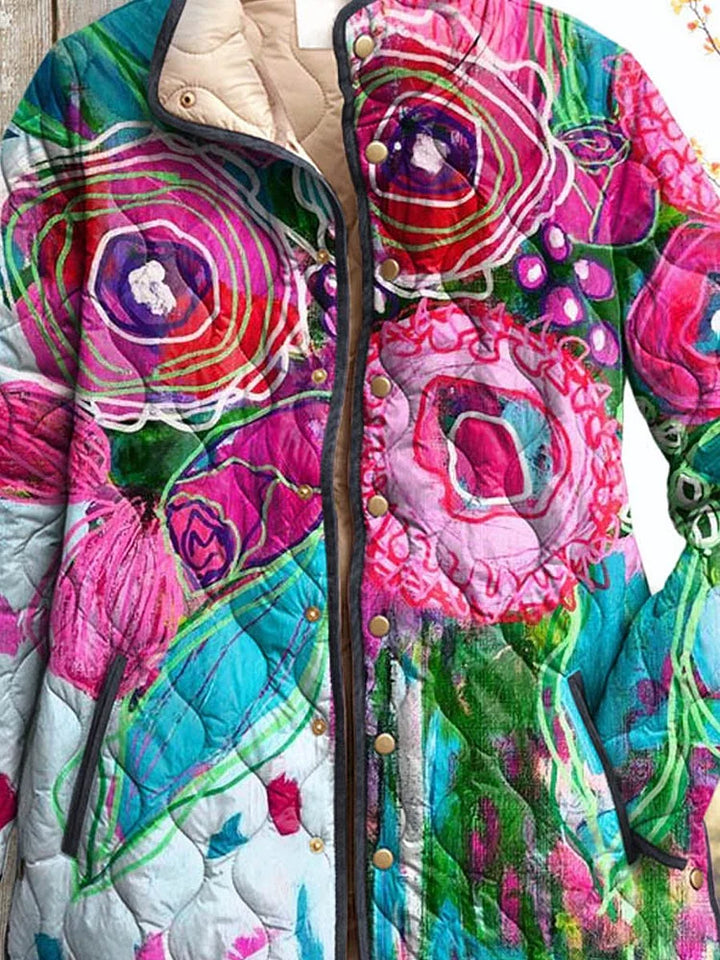 Philippa, giacca trapuntata in stile inglese da donna - vista alternativa - Maria Milano
