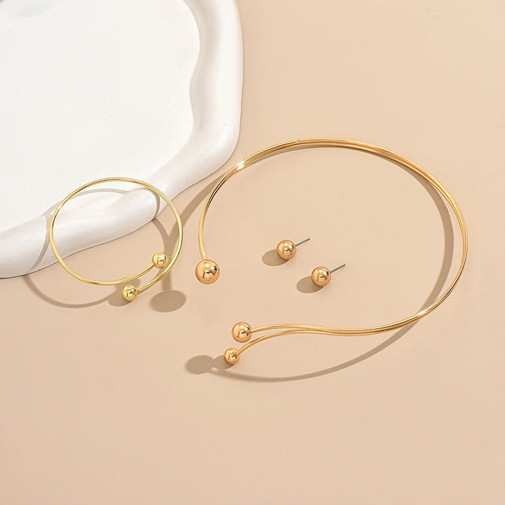 Set di gioielli geometrico moderno