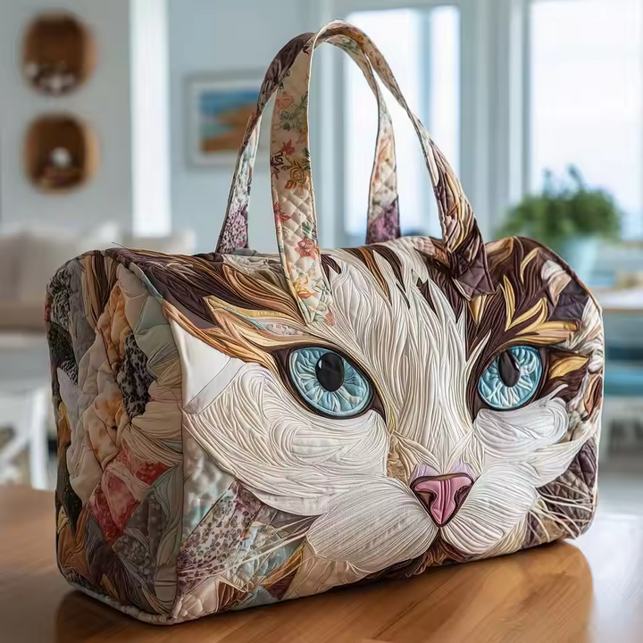 Borsa da viaggio morbida fatta a mano - Bianca