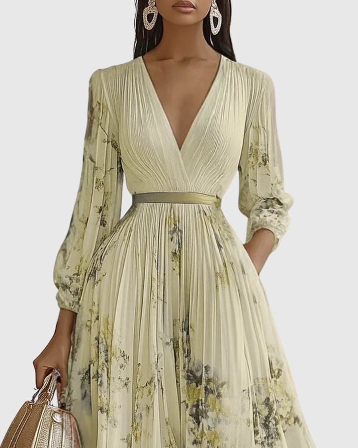 ROWELLA | ABITO MAXI PLISSETTATO ELEGANTE