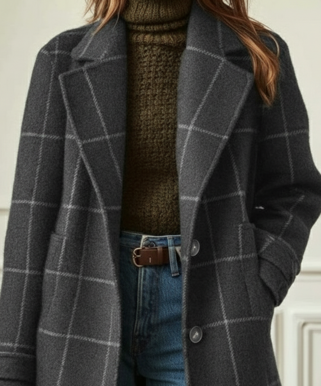 Edith | Cappotto a Quadri