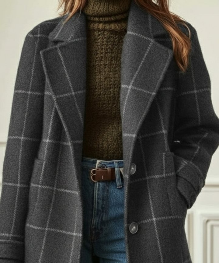Edith | Cappotto a Quadri
