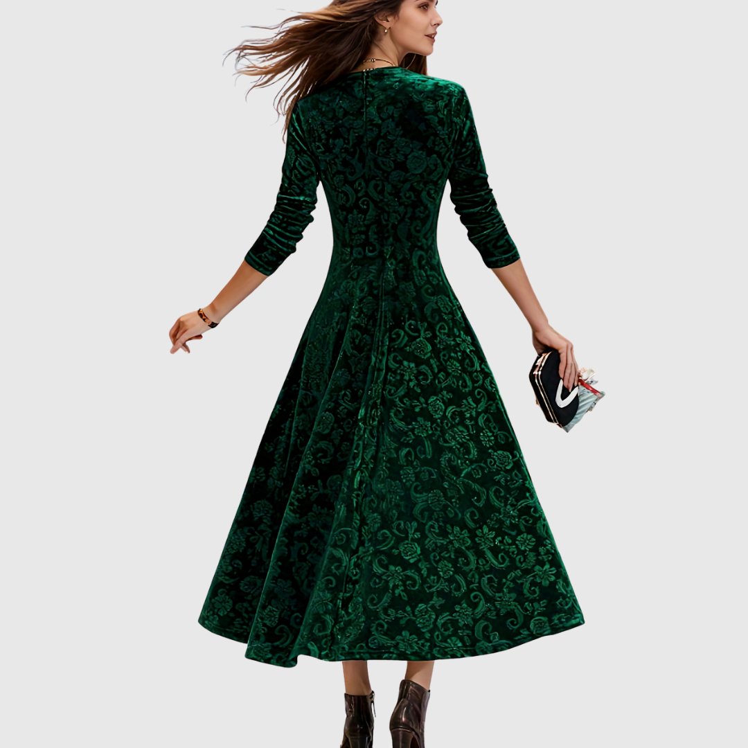 Grece | Abito Lungo Elegante in Velluto