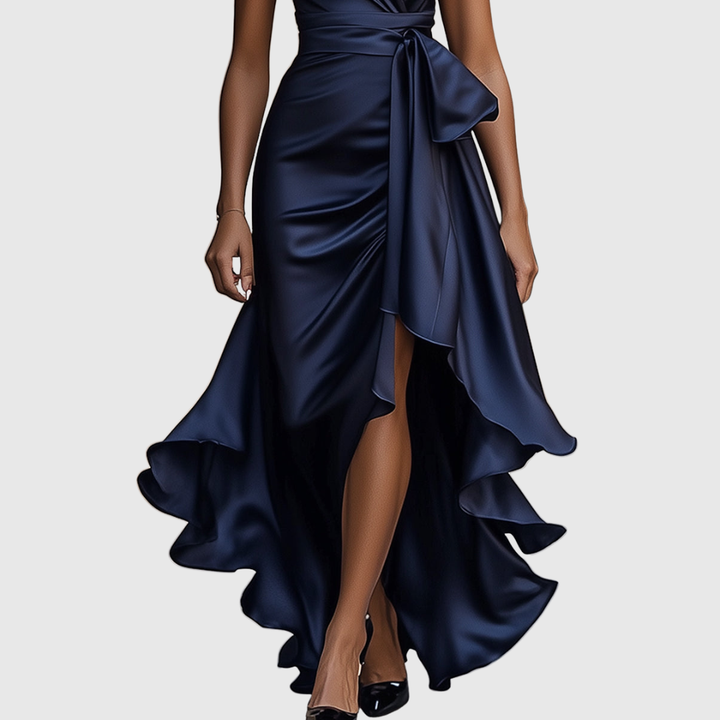 AMELYA | ABITO MAXI DA SERA IN RASO