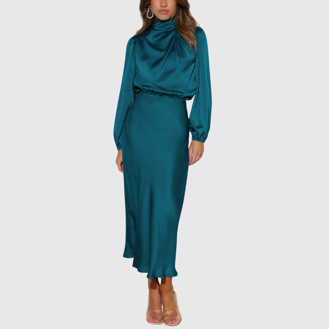 MARISTELLA | ABITO MAXI ELEGANTE IN RASO