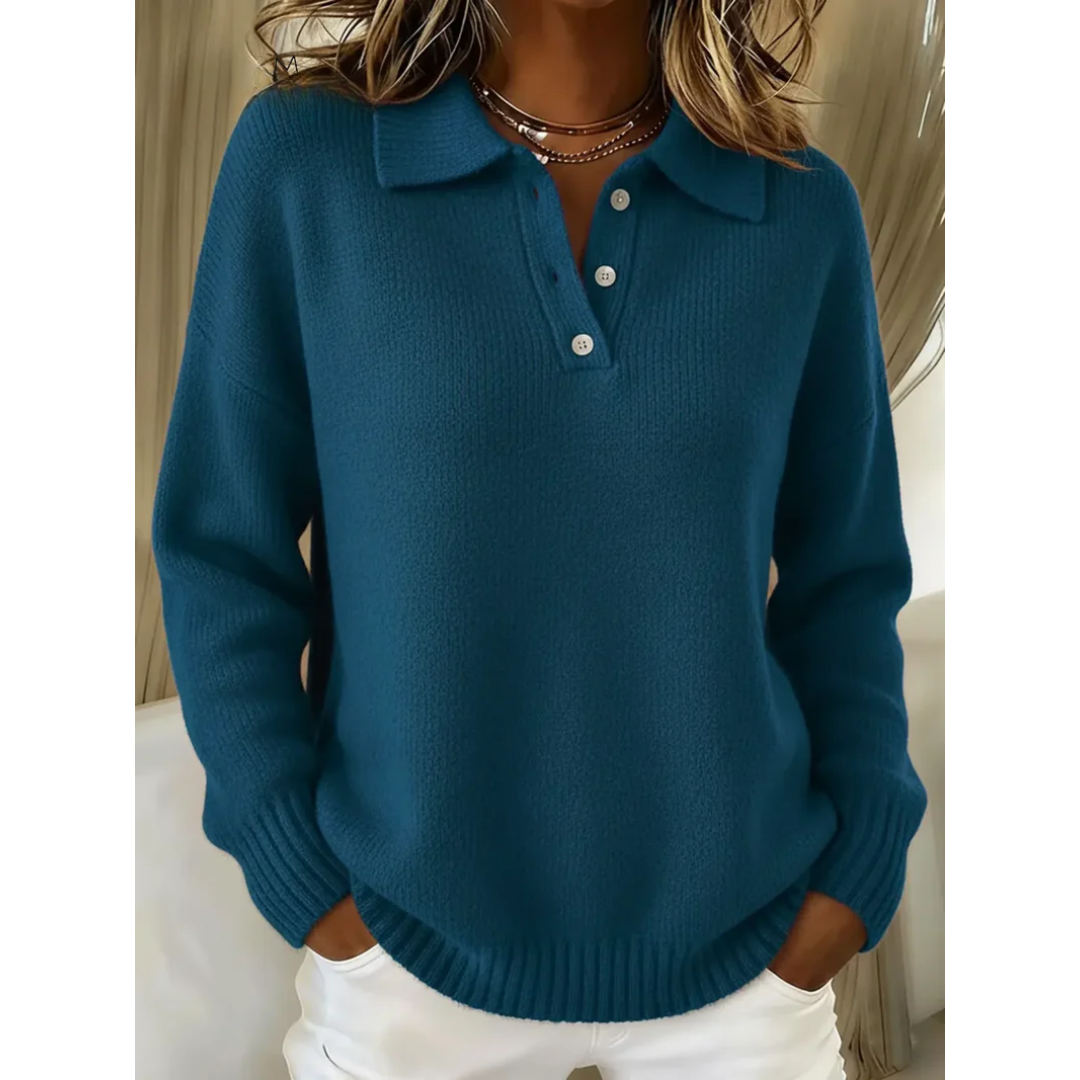 Marina | Maglione Polo in Maglia Morbida