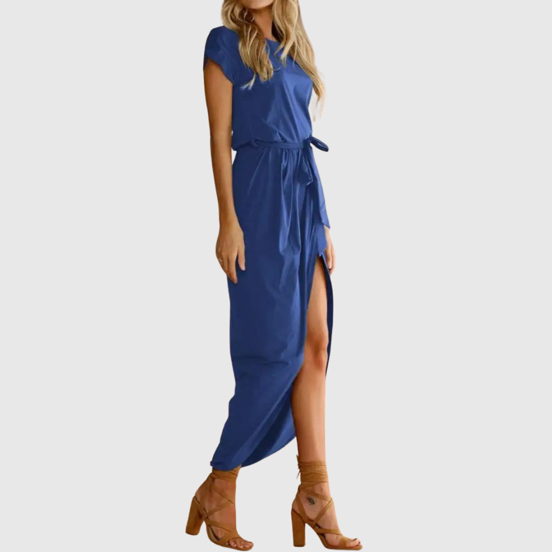 MAELIS | ABITO MIDI CASUAL CON CINTURA