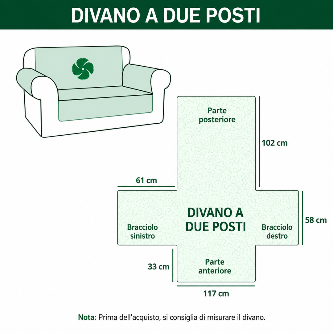 Copertura per Divano Trapuntata Rustic Haven NCU0DV9206