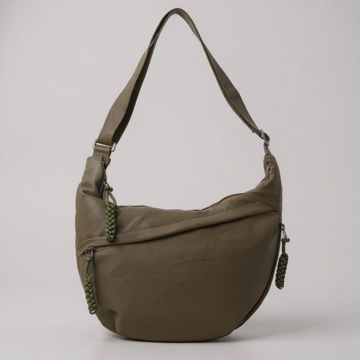 Firenze | Borsa a spalla verde oliva da donna - vista 1