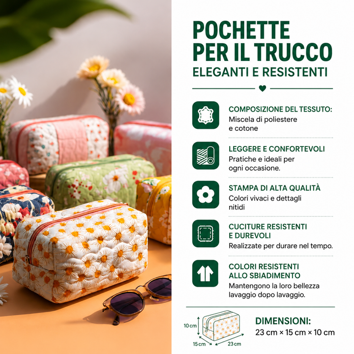 Borsa per Trucco Morbida e Trapuntata NCU0PT9342