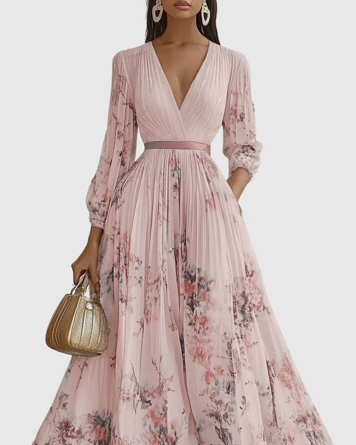 Abito maxi plissettato Rowella da donna - Maria Milano