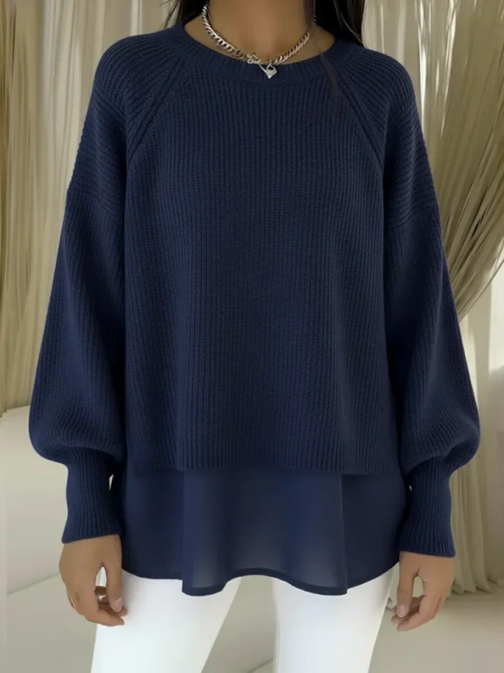 Clelia | Maglione Elegante Effetto Due Pezzi