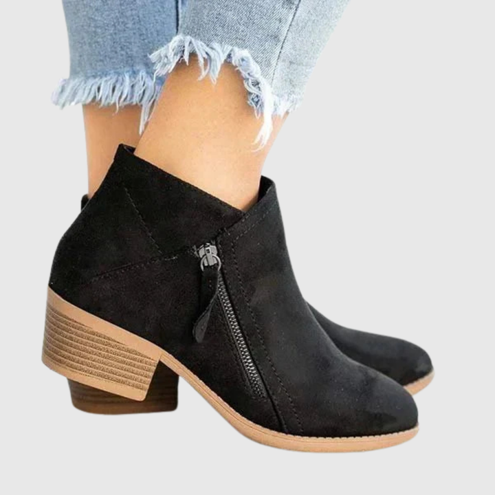 Avenya | Stivaletti in pelle con zip laterale