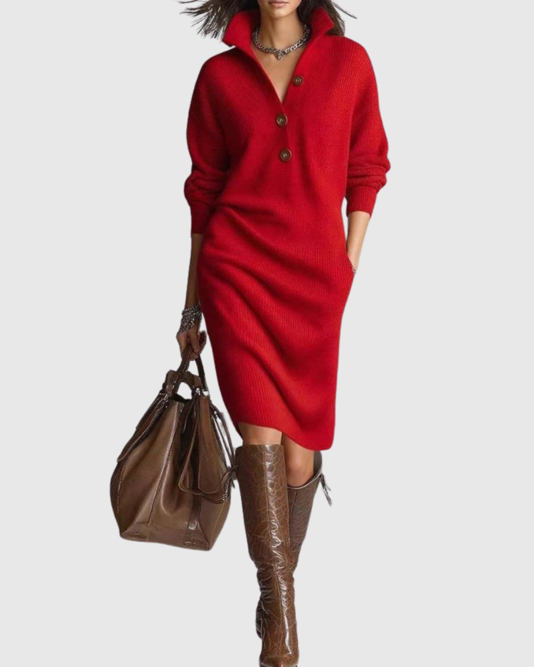 ARIANELL | ABITO MIDI IN LANA PER L&