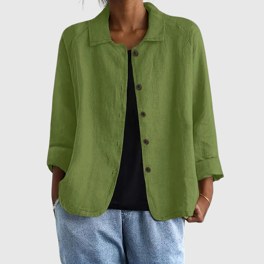 Avenya - blusa classica in cotone, immagine 12