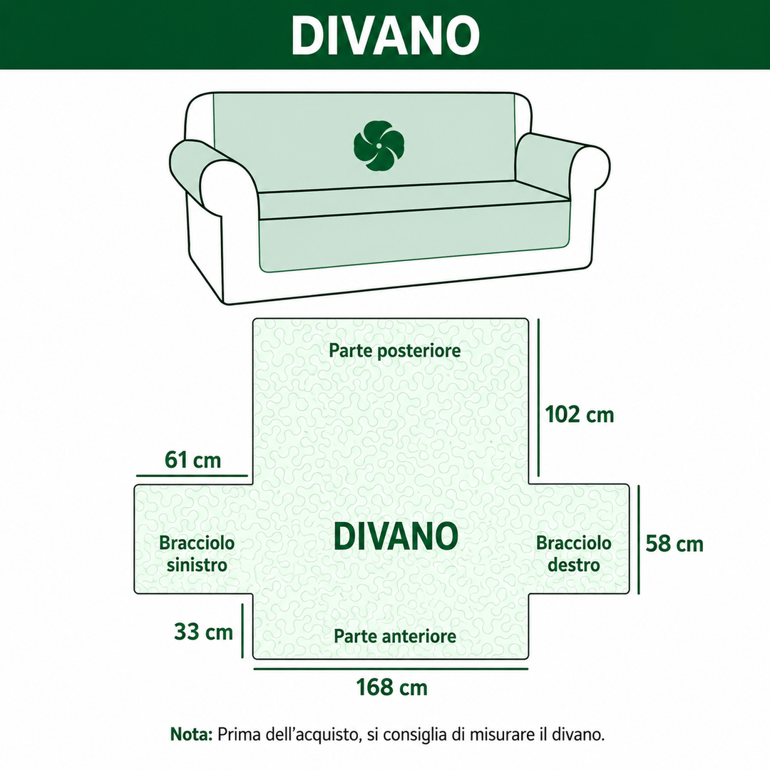 Copertura per Divano Trapuntata Rustic Haven NCU0DV9206
