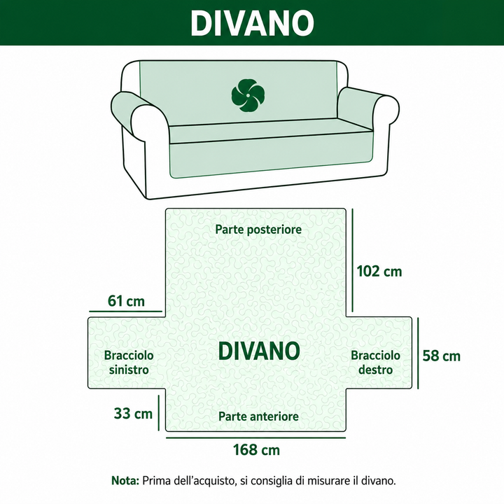 Copertura per Divano Trapuntata Rustic Haven NCU0DV9206