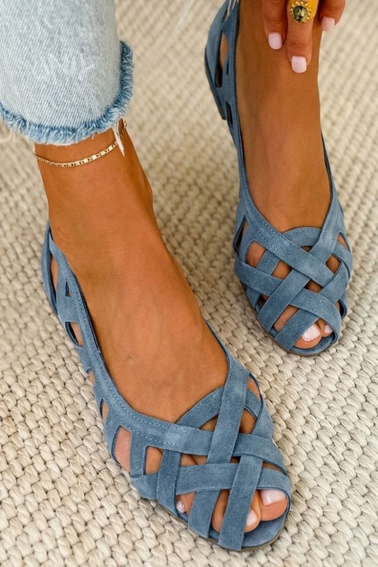 Veneziani - sandali estivi intrecciati da donna